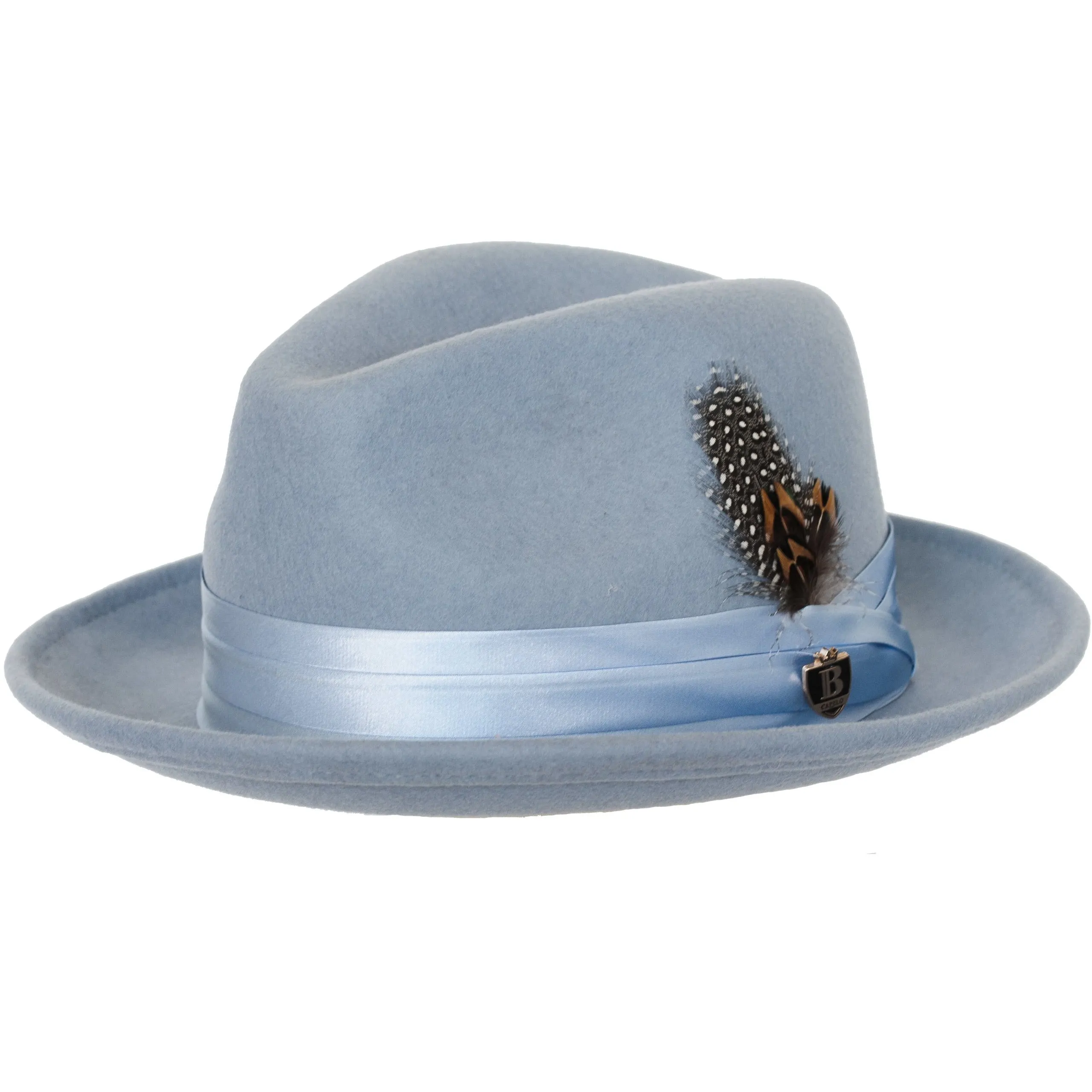 Untouchable Wool Fedora with Satin Hat Band by Bruno Capelo