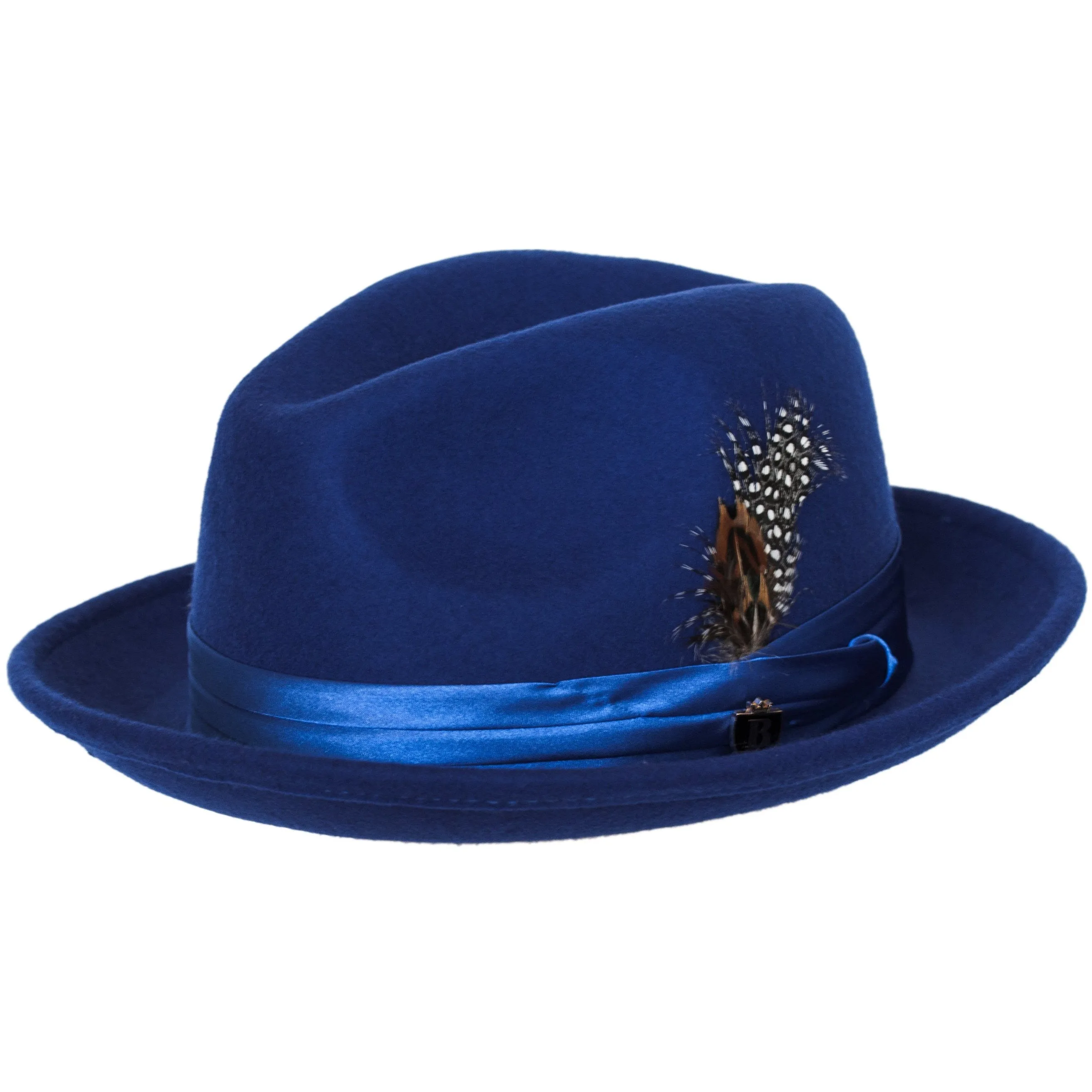 Untouchable Wool Fedora with Satin Hat Band by Bruno Capelo