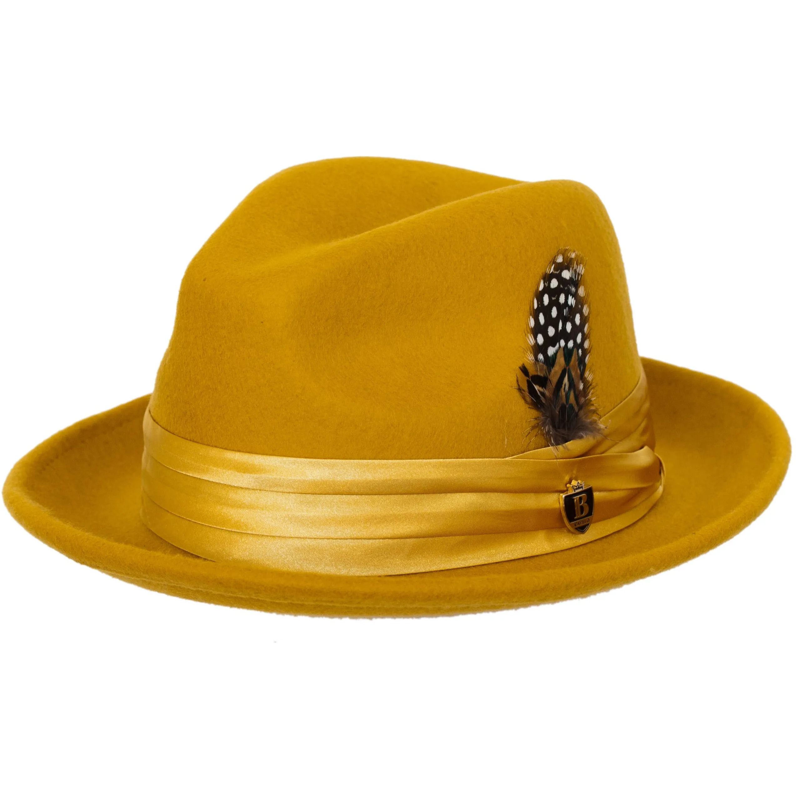 Untouchable Wool Fedora with Satin Hat Band by Bruno Capelo