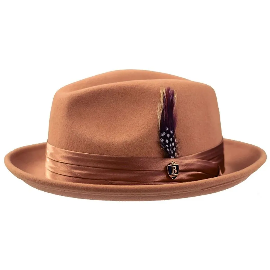 Untouchable Wool Fedora with Satin Hat Band by Bruno Capelo