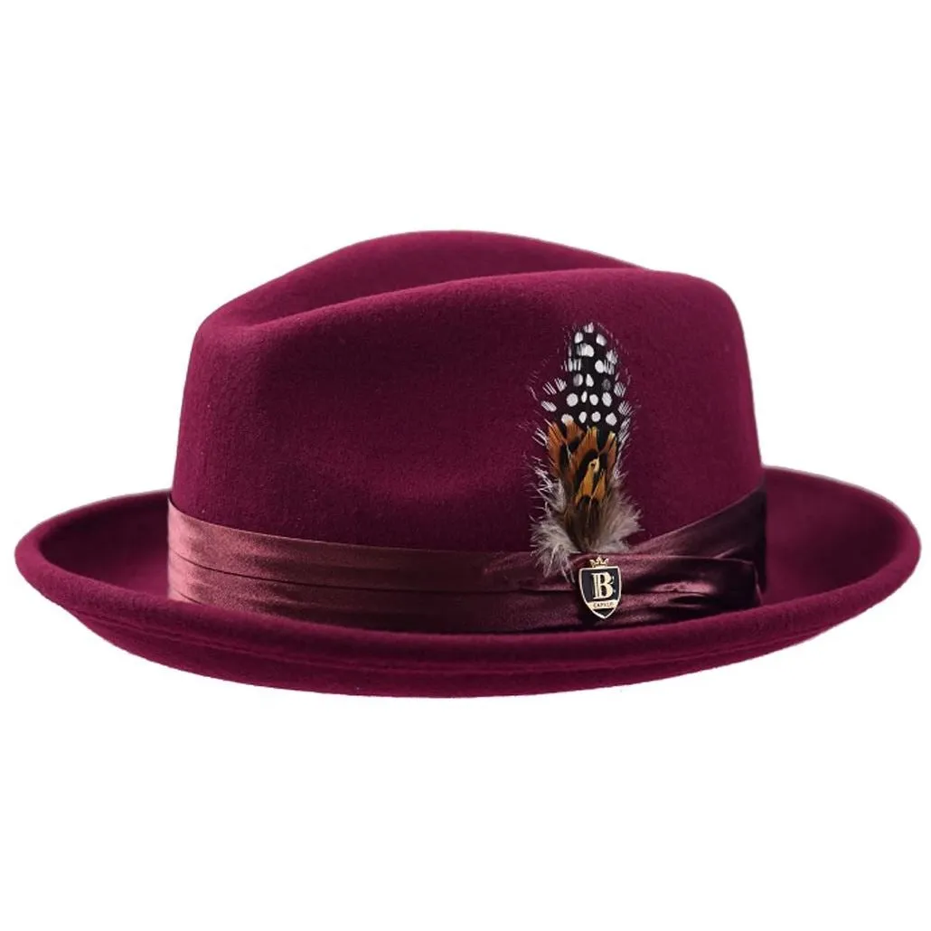 Untouchable Wool Fedora with Satin Hat Band by Bruno Capelo