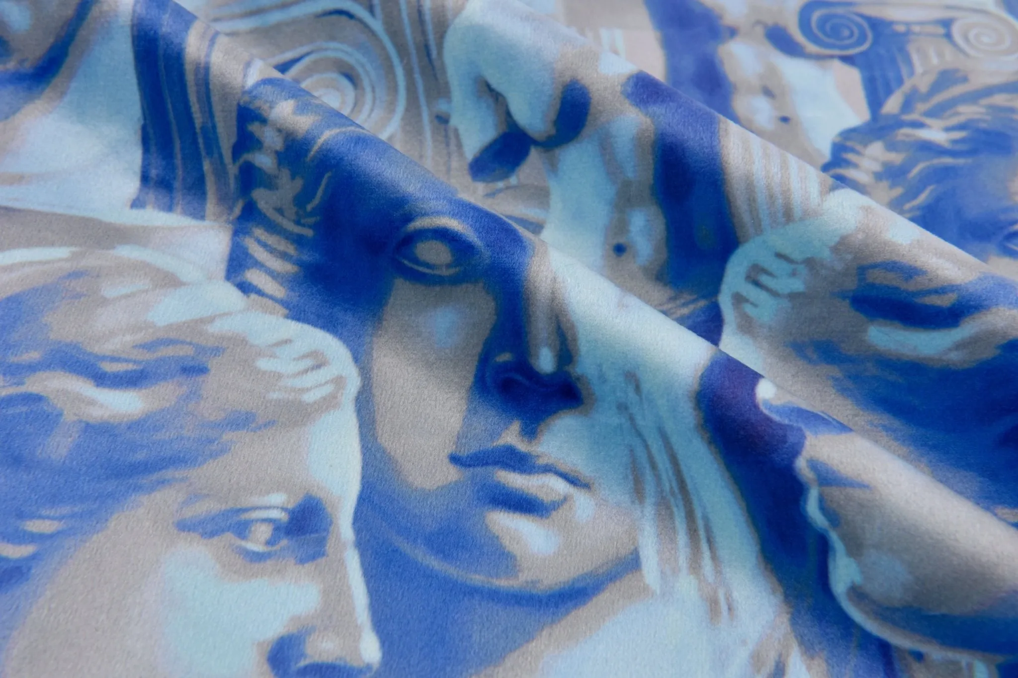 Woven suede Ancient Print Fabric